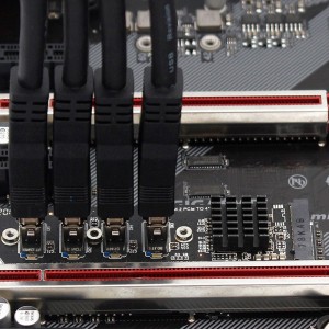 M.2/NGFF ወደ 4 ወደቦች PCI-E USB3.0 የማስፋፊያ ካርድ M2 ወደ ግራፊክስ ካርድ USB3.0 የኤክስቴንሽን ገመድ 1 እስከ 4