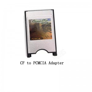 კომპიუტერის კომპონენტები PCMCIA ბარათი CF I ტიპის კომპაქტური ფლეშ მეხსიერების ბარათის ადაპტერი მკითხველის გადამყვანი ადაპტერი
