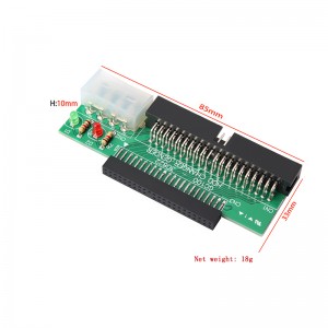 44 Pin 2.5 "HDD tot 3.5" IDE 40 Pin Interface Hardeskyf HDD Converter Adapter vir skootrekenaar lessenaar rekenaar rekenaar