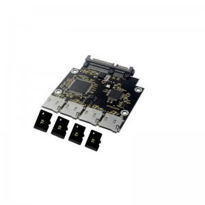 Micro SD zu SATA 2,5 Zoll 4 TF zu SATA DIY SSD Solid State Drive Box Festplatte Box Adapter Expansion Riser Karte JM20330 Chip