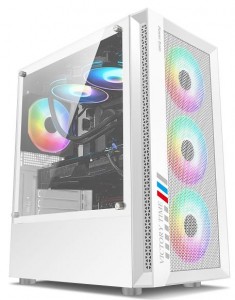 Cool Design Бела боја микро atx среден кула за компјутер играње
