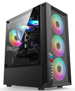 Tempering Glass side gaming RGB MICRO ATX computer case