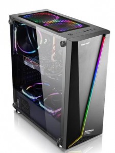 Фабричка цена модерни евтини сопствени кутии за компјутери на големо евтини Tempered Glass RGB футрола за игри Производител