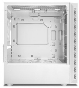 Kietas dizainas Baltos spalvos mikro atx vidurinio bokšto kompiuterio korpuso žaidimai