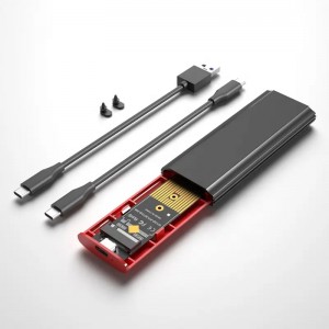 HDD Case M2 Dual Protocol 2 In 1 Case Para Disco SSD M2 Case Portabel SSD Mini External M.2 SSD Enclosure