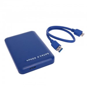 මෙවලම් නොමිලේ අඟල් 2.5 SATA III HDD Enclosure Screwless 5gbps 3TB Hard Disk Drive Case ප්ලාස්ටික් SSD කේස්