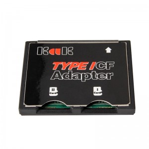 ကင်မရာအမျိုးအစား I ကတ်ပြောင်းခြင်းအတွက် ပရော်ဖက်ရှင်နယ် Memory Card Adapter Dual SDHC SDXC TF မှ CF Card Adapter
