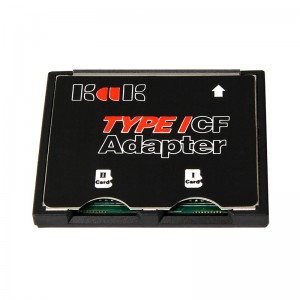 Profesionálny adaptér pamäťových kariet Duálny adaptér kariet SDHC SDXC TF na CF pre prevodník kariet typu I pre fotoaparáty