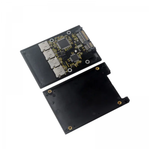 Micro SD Til SATA 2,5 tommu 4 TF Til SATA DIY SSD Solid State Drive Box Harður diskur Box Adapter Expansion Riser Card JM20330 Chip