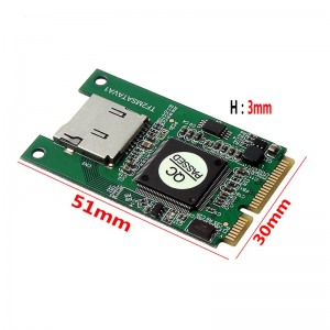 TF Til MSATA Msata til Micro SD Adapter Kort Utvidelse Converter Riser Card Bærbar SSD-kortleser