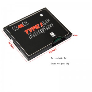Adattatore per lettore di schede di memoria Micro SD TF CF Micro SDHC à Compact Flash Type