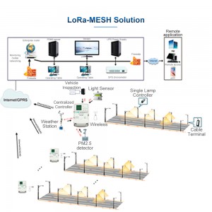 Wireless Controller karo driver LED lan komunikasi karo LCU dening LoRa-MESH