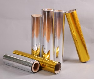Sliver Metallized Aluminum film Laminated on paper for cosmetic packaging materials