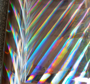 Flexo hologram rainbow pattern cold stamping foil