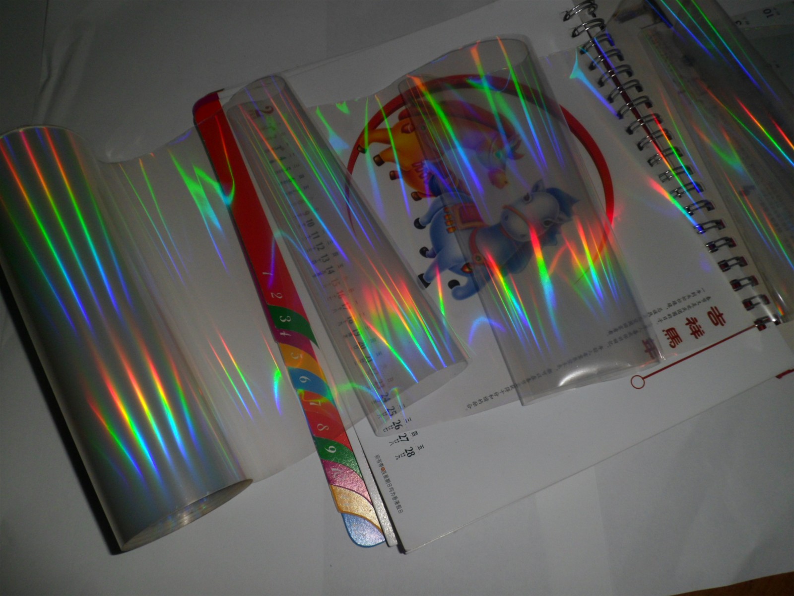 UV holographic transfer film