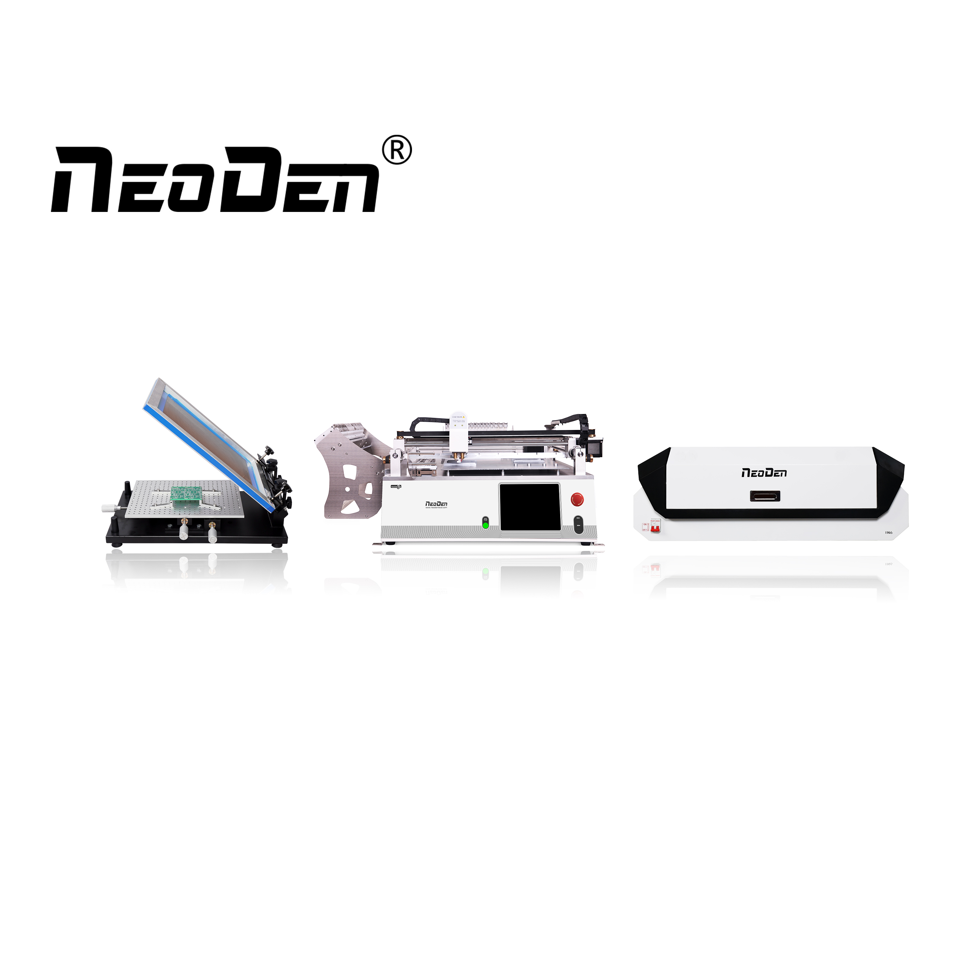 Linie de producție NeoDen cu buget mic pentru start-up-uri