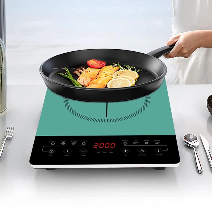 OEM & ODM Sleek & Portabel Induksi Cooktop kalawan Power & Touch Sénsor tinggi