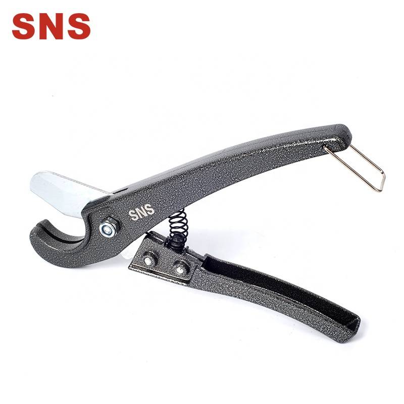 China Wholesale Push Fitting Pneumatic Pricelist - SNS TC-1 Soft Pipe Hose Cutter SK5 Steel Blade Portable PU Nylon Tube Cutter – SNS
