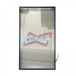 LED glass door for brand freezer or cooler or bar beverage regrigerator