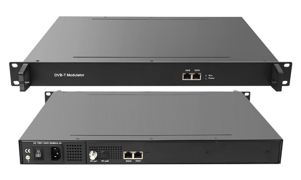 SFT3308T Modulatore RF 8 in 1 canali digitali 2 GE IP a DVB-T