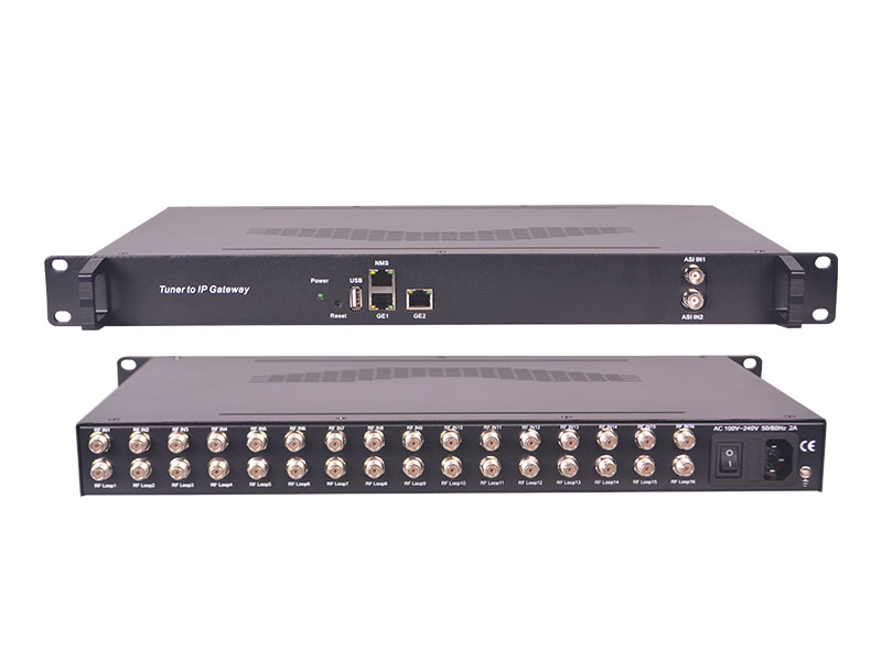 SFT3508B 16 canales DVB-C/T/T2/ISDB-T/ATSC Converter Tuner ad IP Portam