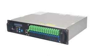 GPON/XGSPON नेटवर्कको लागि उच्च शक्ति 1550nm WDM EDFA 32 पोर्टहरू