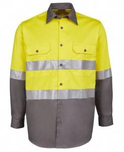 Двухцветная рабочая рубашка Hi Vis 190G
