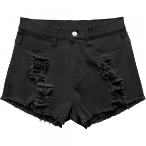 100% Cotton Girl Black Shorts