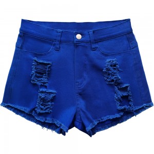 100% Cotton Girl Blue Shorts Pantalon