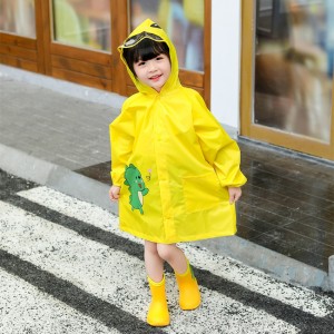 Mochila infantil com escudo duplo Capa de chuva