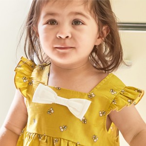 Moda Yaz Pamuk Bebek Kız Elbise