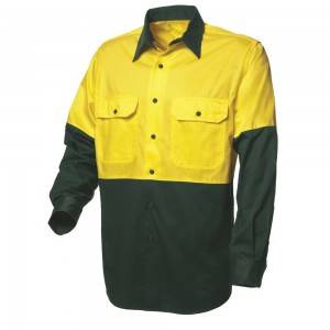 chemises de sécurité réfléchissantes pour vêtements de travail haute visibilité