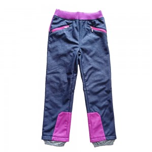 Dívčí voděodolné softshellové outdoorové kalhoty