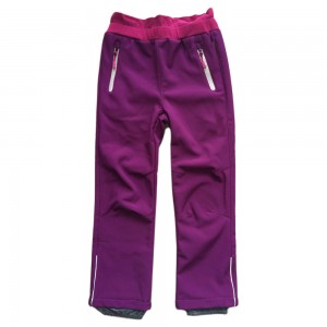 Softshell sportske hlače za djevojčice vodootporne i tople