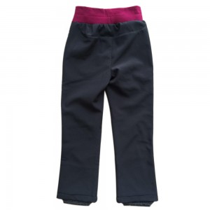 Девојка водоотпорна ветроотпорна облека за панталони со мека обвивка