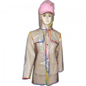 Жаночая воданепранікальная куртка-дажджавік з ТПУ