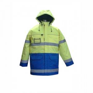 Fluorescent Parka drošības darba apģērba jaka