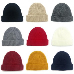 Knitted Hats Solid Colour Caps