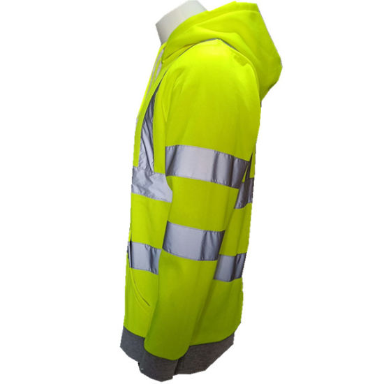 Durable Warm Keep Traffic Administration Roupa de traballo Sudaderas con capucha reflectantes con reflectante