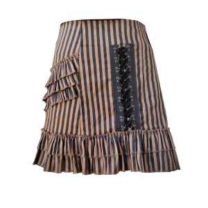 Stripe Half Body Bag Hip Skirt