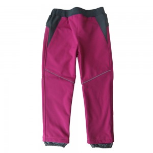 Pantaloni Sportivi Invernali Soft Shell per i zitelli
