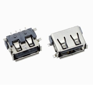 USB-разъем AF 10.0, тип A, розетка, SMD, короткий корпус, край провода, usb-разъем 6,8 мм