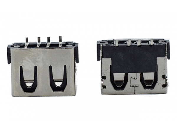 USB 10.0 connector flat edge 4 pin SMD with shrapnel USB TYPE A Femal Terminal