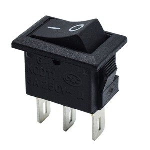 mini interruptor basculante KCD11-3Pin interruptor de encendido y apagado