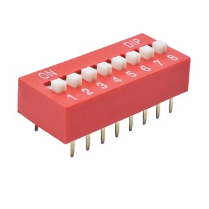 Pitch 2.54mm DIP Switch red blue SLPS DIP Switch