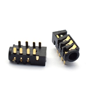 3,5 mm PJ-393 telefon audio utičnica 8 pinska utičnica za slušalice ženski konektor 30V 0,5A