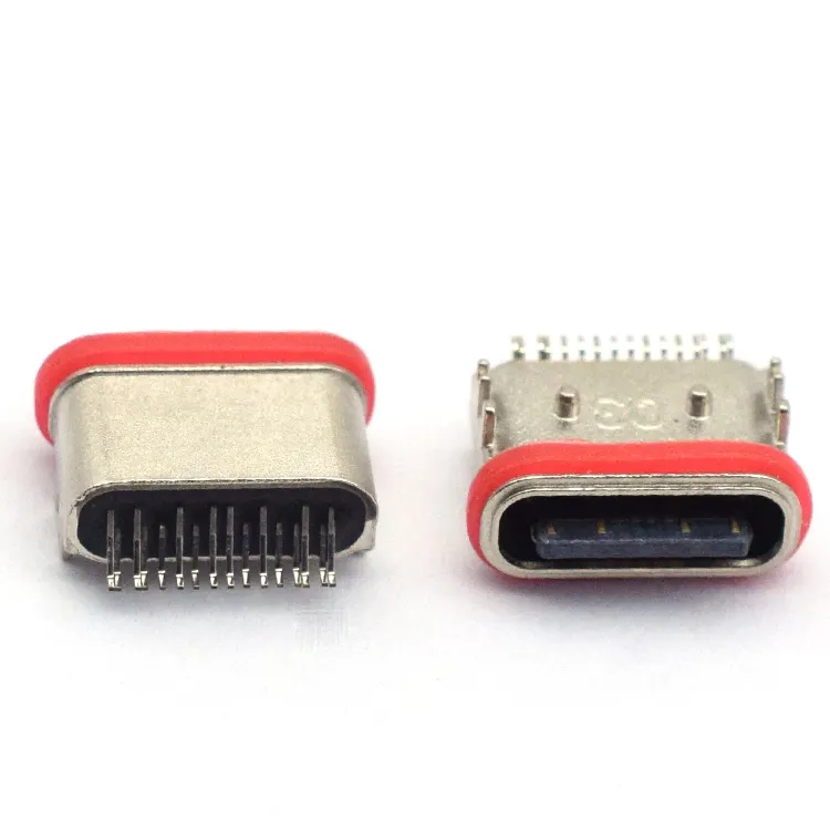 Producători unici modele multiple personalizate 6/12/16/24 PIN IPX8 conector usb tip c mamă miez de cauciuc scurgere externă Imagine prezentată