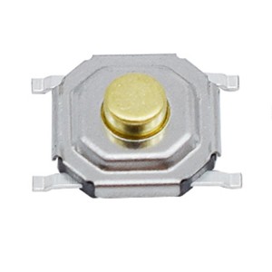 PTS526SMG20SMTR21 4×4 Copper Head Tactile Switch SMD Push Button Tact Switch 4 pin 5.2*5.2*1.7mm para sa earphone EVQPLHA17