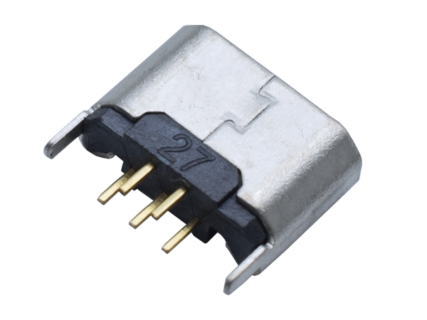 HOT SALE Micro 180 degree flat edge Micro USB Connector Plugs Female Terminal 6.9mm micro usb b 5 pin connector usb 3.0 connector
