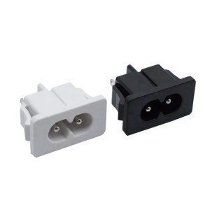 2 pin outlet US standard AC power socket para sa PCB